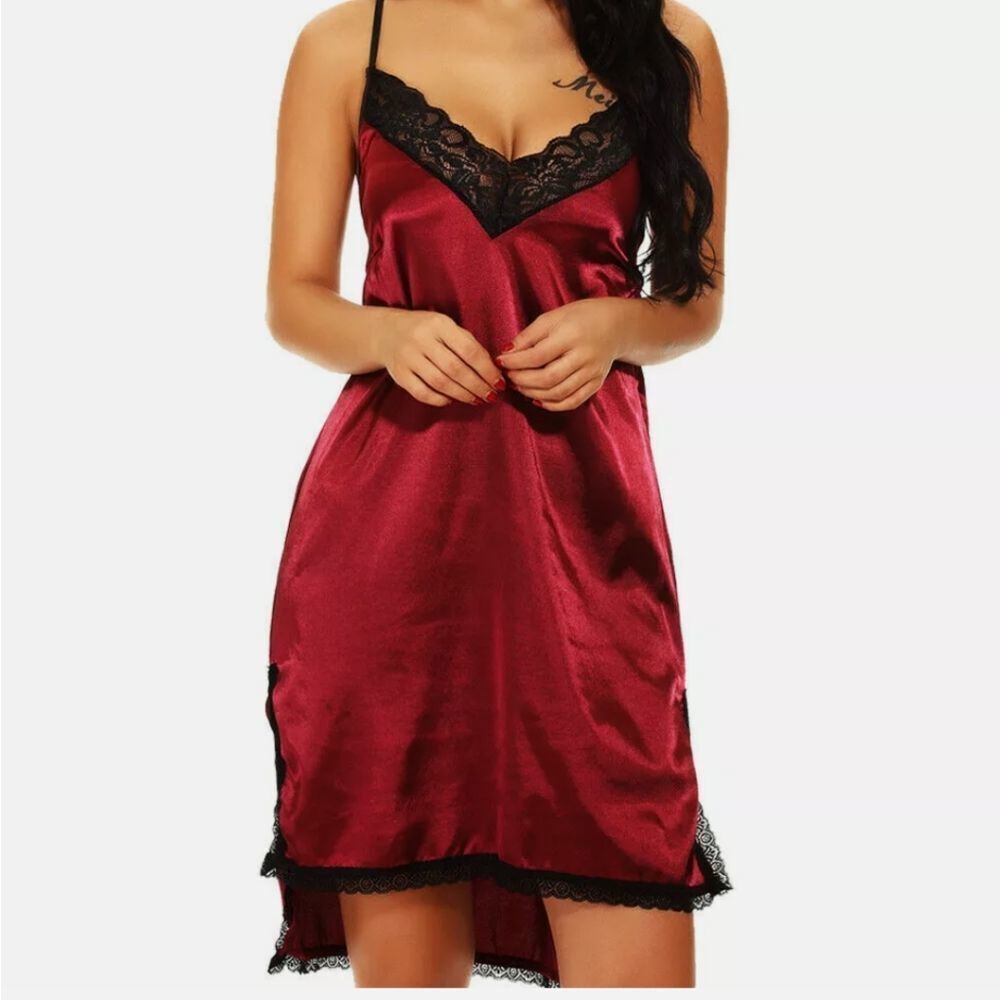 Women's Satin-Long-Robes-Sleepwear-Nightwears-Gown